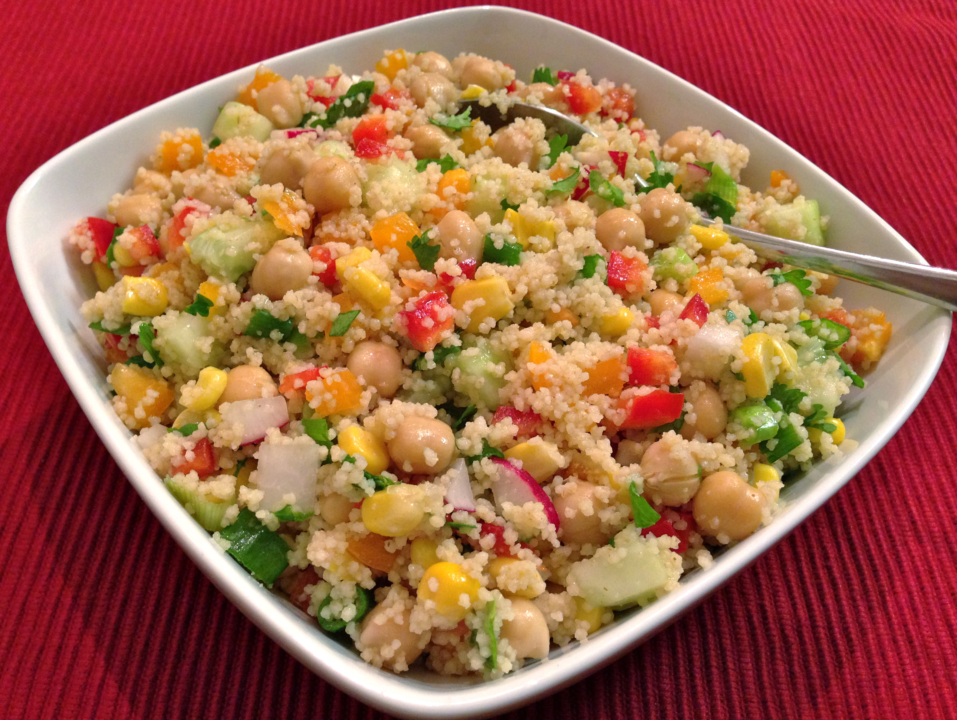 Chickpea and Couscous Salad | Veggie Yogi